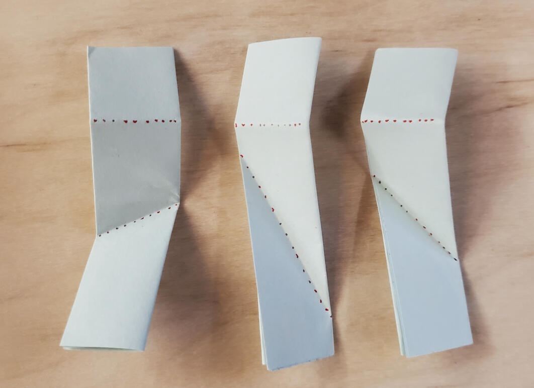 Architcture paper study model of steel brackets